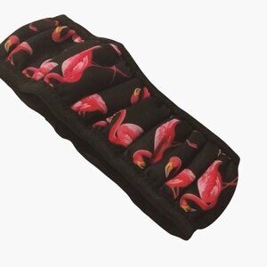 Pink Flamingo Steering Wheel Cover Stretchy One Size Tiki Tropical Travel